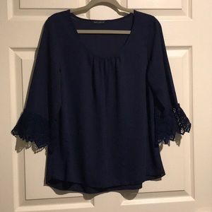 Navy Dress Top